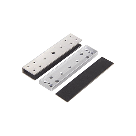 Soportes tipo "U" para puerta de vidrio.