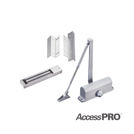 Kit para control de acceso incluye Chapa magnética de 600 lbs.