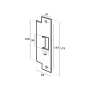 Contra para Cerradura Abloy.