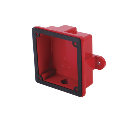 Caja Cuadrada 4" X 4" Para Instalaciones de Equipo Detector de Incendios
