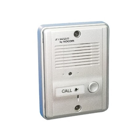 Frente de calle metálico para audio porteros